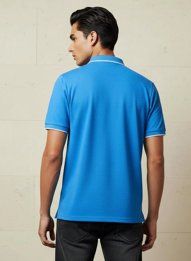 Splash FAV  Men Short Sleeves Textured Polo T-shirt for Men | Best Price UAE